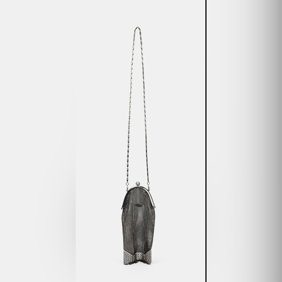 ❗️LAST CHANCE❗️ITEM WILL BE REMOVED SOON❗️ZARA Silver Mesh Evening Bag